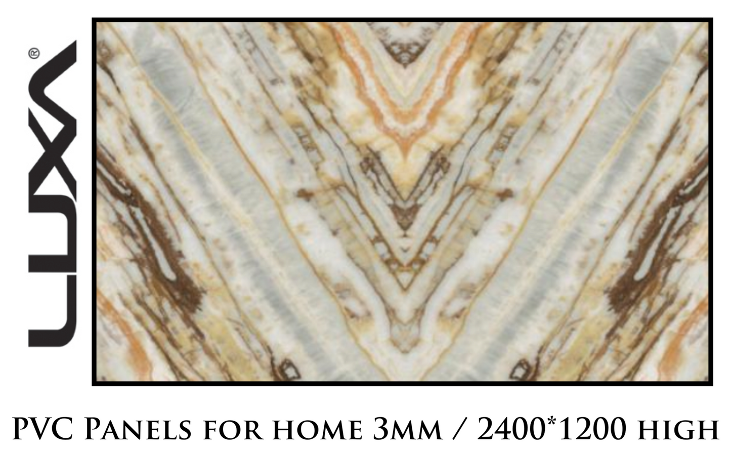 PVC sheet marble finished (2 pieces ) LSUV080 R/L