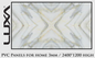PVC sheet marble finished  (2 pieces ) LSUV038 R/L